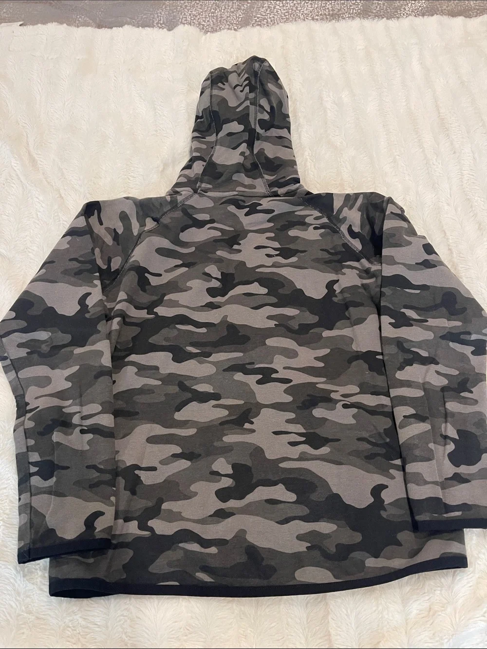 GAP Kids Gray & Black Camo Zip Hoodie